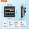 VEVOR Shutter Exhaust Fan, 10'' with Temperature Humidity Controller, EC-motor, 820 CFM, 10-Speed Adjustable Wall Mount Attic Fan, Ventilation and Coo