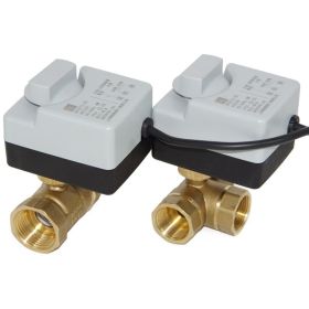 Hand-Automatic Integrated Air Conditioner Solar Water Tap Electric Two-Way Three-Way Ball Valve (Option: D)