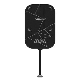 Wireless Charging Receiver Patch End, Fast Charging Stand, Foldable Portable Stand (Option: Lightning long-USB)