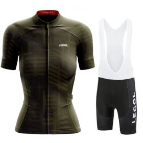 Summer Short-Sleeved Suspenders Cycling Jersey Suit Mountain Biking Road Team (Option: 5 Style-XS)