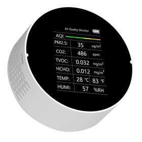 Air Quality Detector Multi-function Graffiti WIFI (Option: White-NDIR without WIFI-USB)
