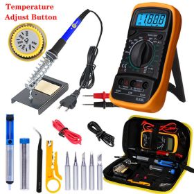 Electric Soldering Iron Multimeter Set Digital Display Soldering Iron Kit (Option: 60w-American standard)